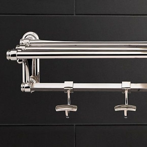 Restoration Hardware Bath Restoration Hardware Lugarno Train Rack For Towels In Polished Chrome Poshmark